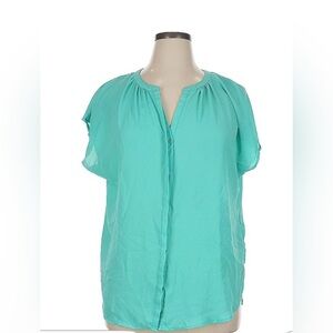 Ava and Viv Aqua Women's Top 1X